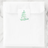 Liebe ist Weihnachtsbaum-Umschlag Aufkleber abgest (Tasche)