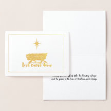 Liebe ist Weihnachtskarte heruntergekommen