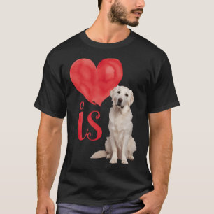 Liebe ist weiße English Cream Golden Retriever Mam T-Shirt