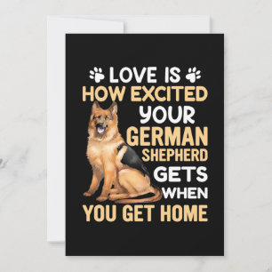 Liebe ist, wie aufgeregt Ihr deutscher Hirte Einladung
