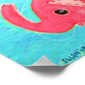 Liebe ist wie der Elefant Poster (Ecke)