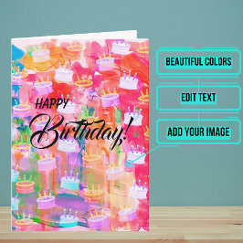 Liebe ist wie der letzte Geburtstag des Kuchens Karte