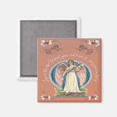 LIEBE IST WIE DER WIND ENGEL | ROMANTISCHER SPRUCH MAGNET (Vorderseite/Rückseite)