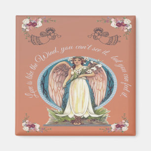 LIEBE IST WIE DER WIND ENGEL   ROMANTISCHER SPRUCH MAGNET