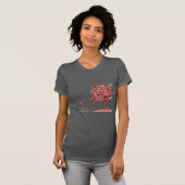 Liebe ist wie der Wind Tree of Hearts niedliche He T-Shirt (Vorne ganz)