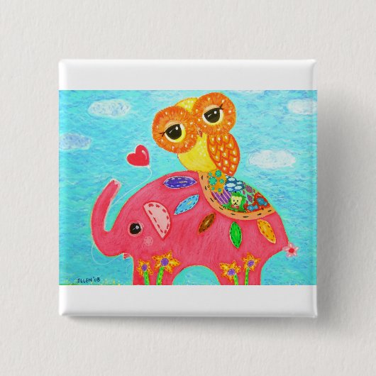 Liebe ist wie ein Elefant Button (Vorderseite)