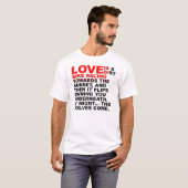 Liebe ist wie ein lustiges T-Shirt (Vorne ganz)