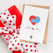 Liebe ist wie ein Puzzle und wir schaffen ein Meis Karte