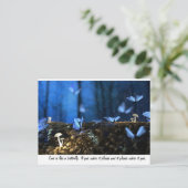 Liebe ist wie ein Schmetterling Postkarte (Stehend Vorderseite)