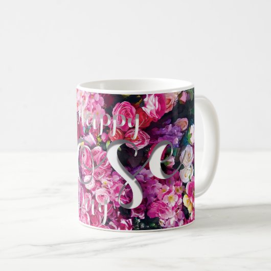 Liebe ist wie eine Blüte von Rose Kaffeetasse (VorderseiteRechts)