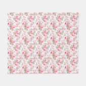 Liebe ist wie eine Rose Fleecedecke (Vorderseite (Horizontal))