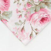 Liebe ist wie eine Rose Fleecedecke (Ecke)