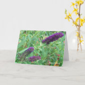 Liebe ist wie eine Schmetterlingszitat-Grußkarte Karte (Gelbe Blume)