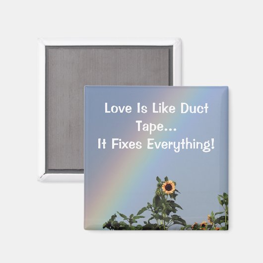Liebe ist wie Klebeband Magnet (Vorderseite/Rückseite)