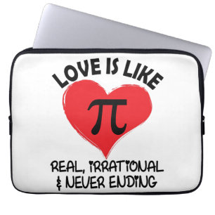 Liebe ist wie Pi Real irrational und nie beendet Laptopschutzhülle