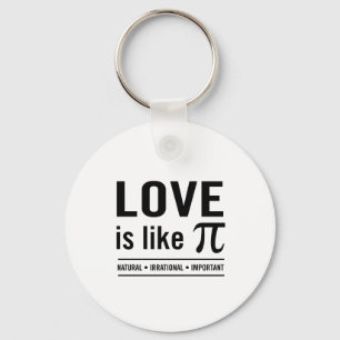 Liebe ist wie Pi Schlüsselanhänger