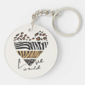 Liebe ist wild schlüsselanhänger (Rückseite)