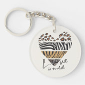 Liebe ist wild schlüsselanhänger (Vorderseite)