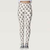 Liebe ist wilde Herzen Leggings (Vorderseite)