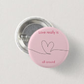 Liebe ist wirklich überall button (Vorne & Hinten)