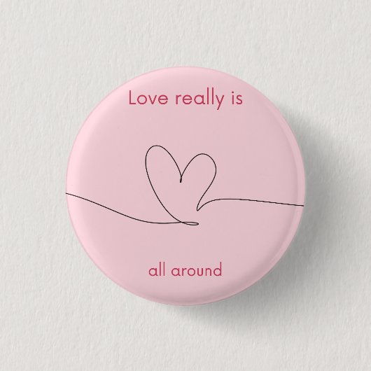 Liebe ist wirklich überall button (Vorderseite)
