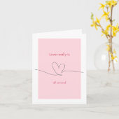 Liebe ist wirklich überall karte (Gelbe Blume)