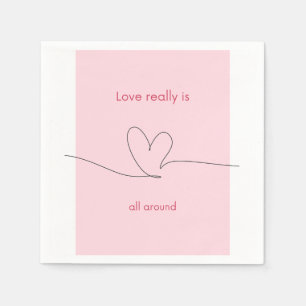 Liebe ist wirklich überall serviette