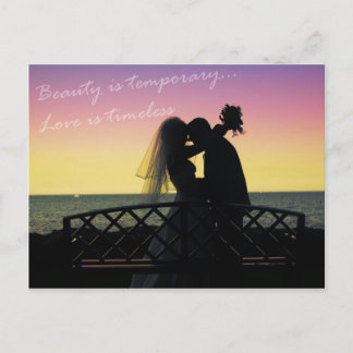 Liebe ist zeitlos postkarte