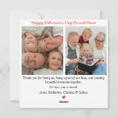 Liebe ist ...|Zwei Fotos Valentinstag Feiertagskarte (Rückseite)