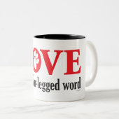 Liebe ist zweifarbige tasse (VorderseiteRechts)