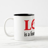 Liebe ist zweifarbige tasse (Links)