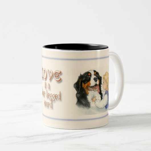 Liebe ist… zweifarbige tasse (VorderseiteRechts)