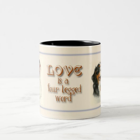 Liebe ist… zweifarbige tasse (Mittel)