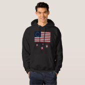 LIEBE IT ODER VERLASS IT American Betsy Ross Flag Hoodie (Vorne ganz)