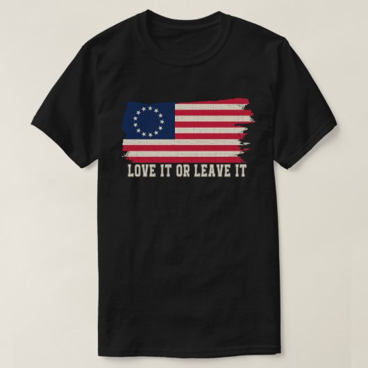 LIEBE IT ODER VERLASS IT-Rush-limbaugh Betsy Ross T-Shirt (Design vorne)