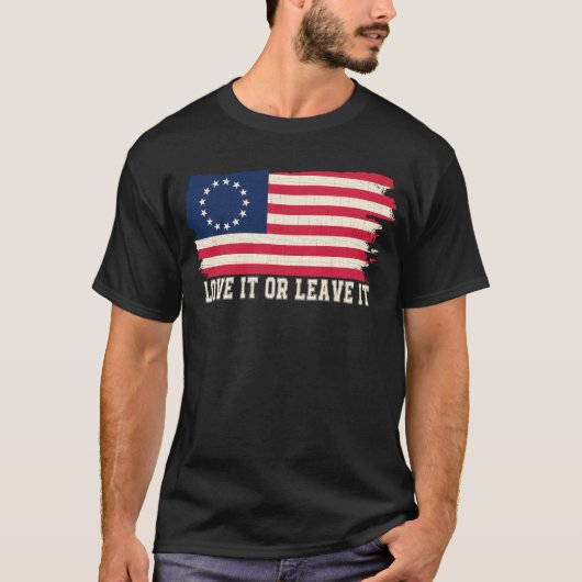 LIEBE IT ODER VERLASS IT-Rush-limbaugh Betsy Ross T-Shirt (Vorderseite)