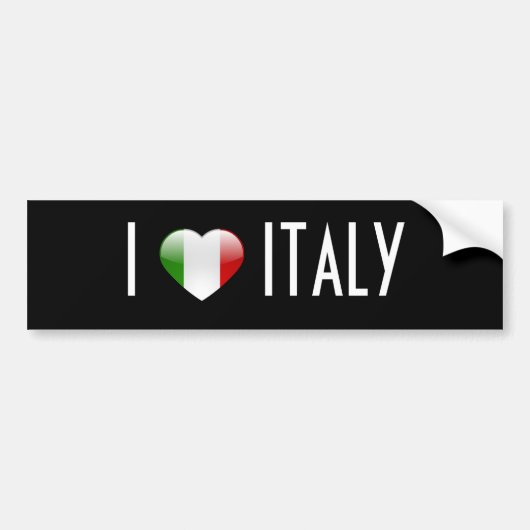 Liebe Italien Autoaufkleber (Vorne)