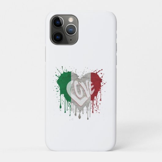 Liebe Italien Flagge Case-Mate iPhone Hülle (Rückseite)
