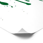 Liebe Italien Flagge Poster (Ecke)