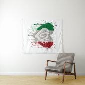 Liebe Italien Flagge Wandteppich (Beispiel (Horizontal))