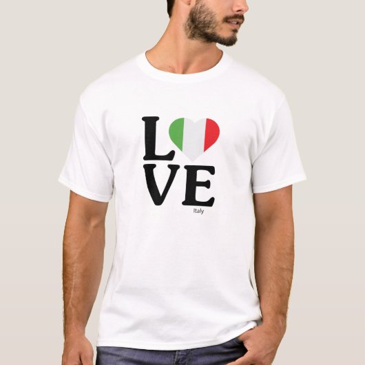 Liebe Italien T-Shirt (Vorderseite)