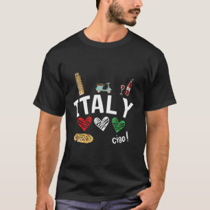 Liebe Italien und alles Italienische Kultur T-Shirt