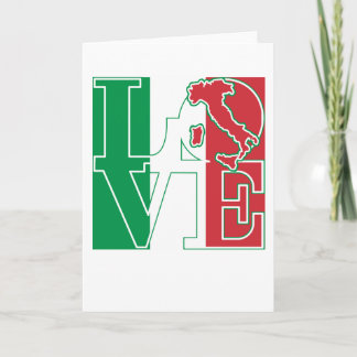 LIEBE Italiener-Art Feiertagskarte