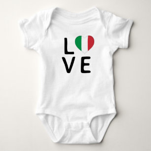 Liebe - Italienische Flagge Baby Strampler