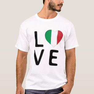 Liebe - italienische Flagge T-Shirt