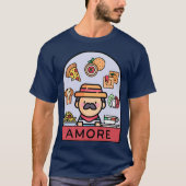 Liebe Italienisches Essen T-Shirt (Vorderseite)