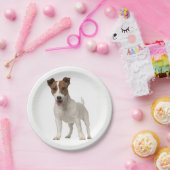 Liebe Jack Russel Terrier Welpen Hunde Papier Tell Pappteller (Party)