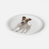 Liebe Jack Russel Terrier Welpen Hunde Papier Tell Pappteller (Schrägansicht)