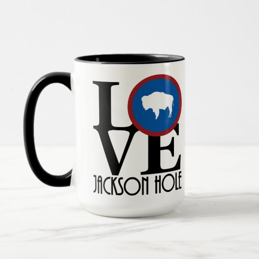 LIEBE Jackson Hole WY 15oz Tasse (Links)