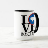 LIEBE Jackson Hole WY 15oz Tasse (VorderseiteRechts)